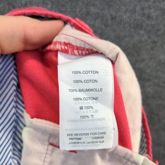 J. Crew Womens Chino Shorts Pink Size 2 Slash Pockets Cotton - Picture 11 of 11